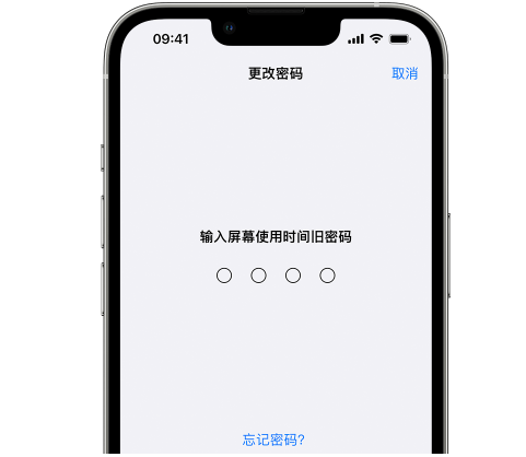 英吉沙iPhone屏幕维修分享iPhone屏幕使用时间密码忘记了怎么办 