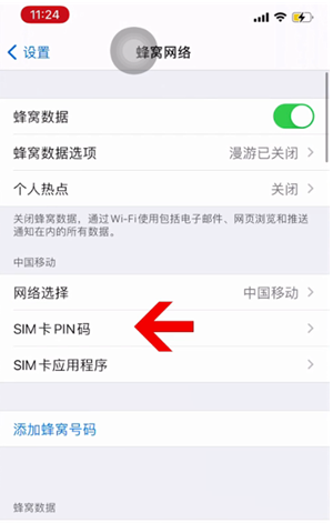 英吉沙苹果14维修网分享如何给iPhone14的SIM卡设置密码 